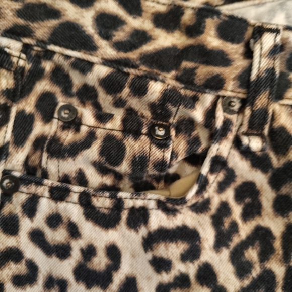 Rag N Bone Boyfriend Jeans Women's SZ 25 Snow Leopard Cheetah Sz 2 RETRO GRUNGE - Picture 3 of 6